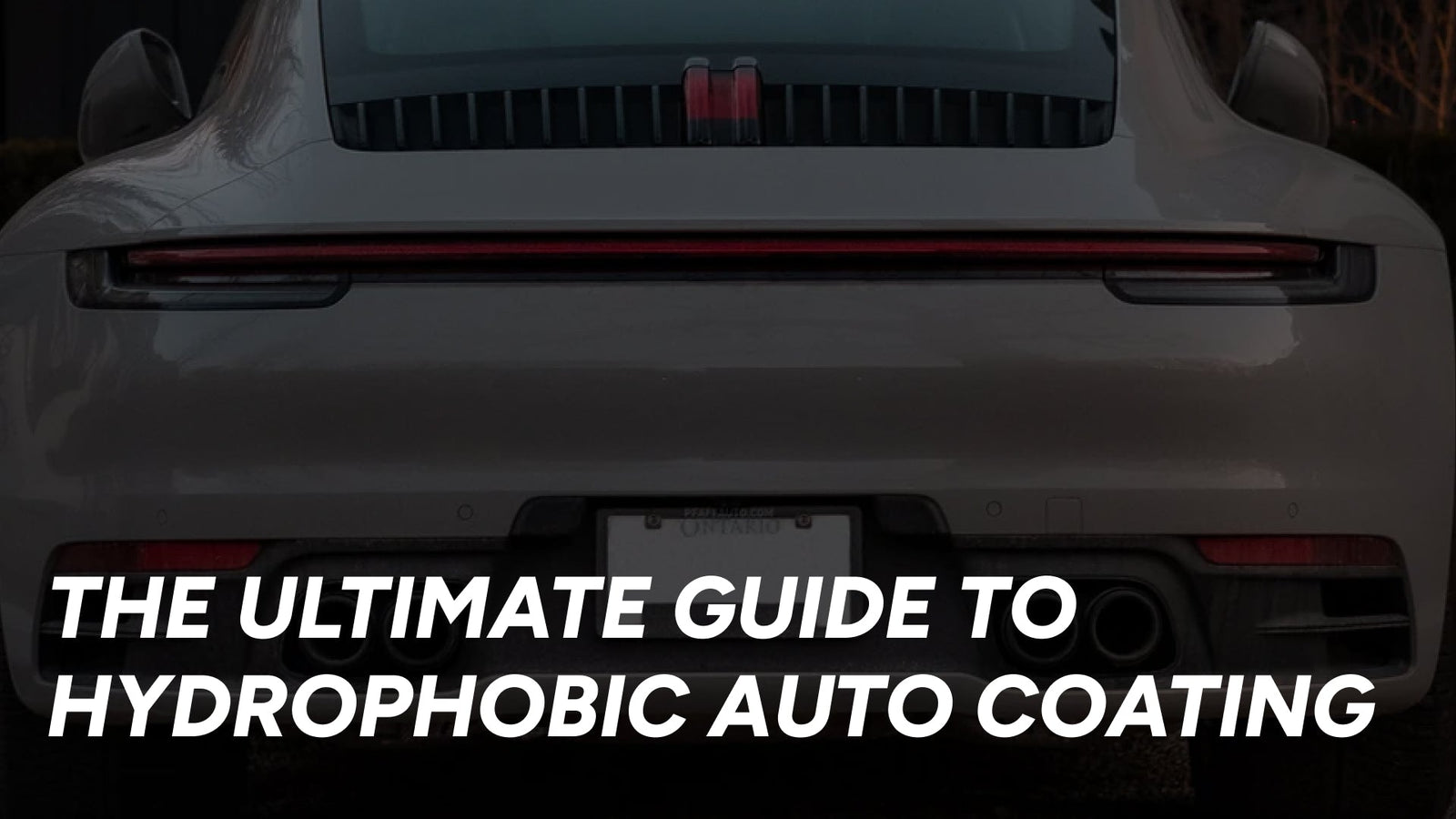 The Ultimate Guide To Hydrophobic Auto Coating