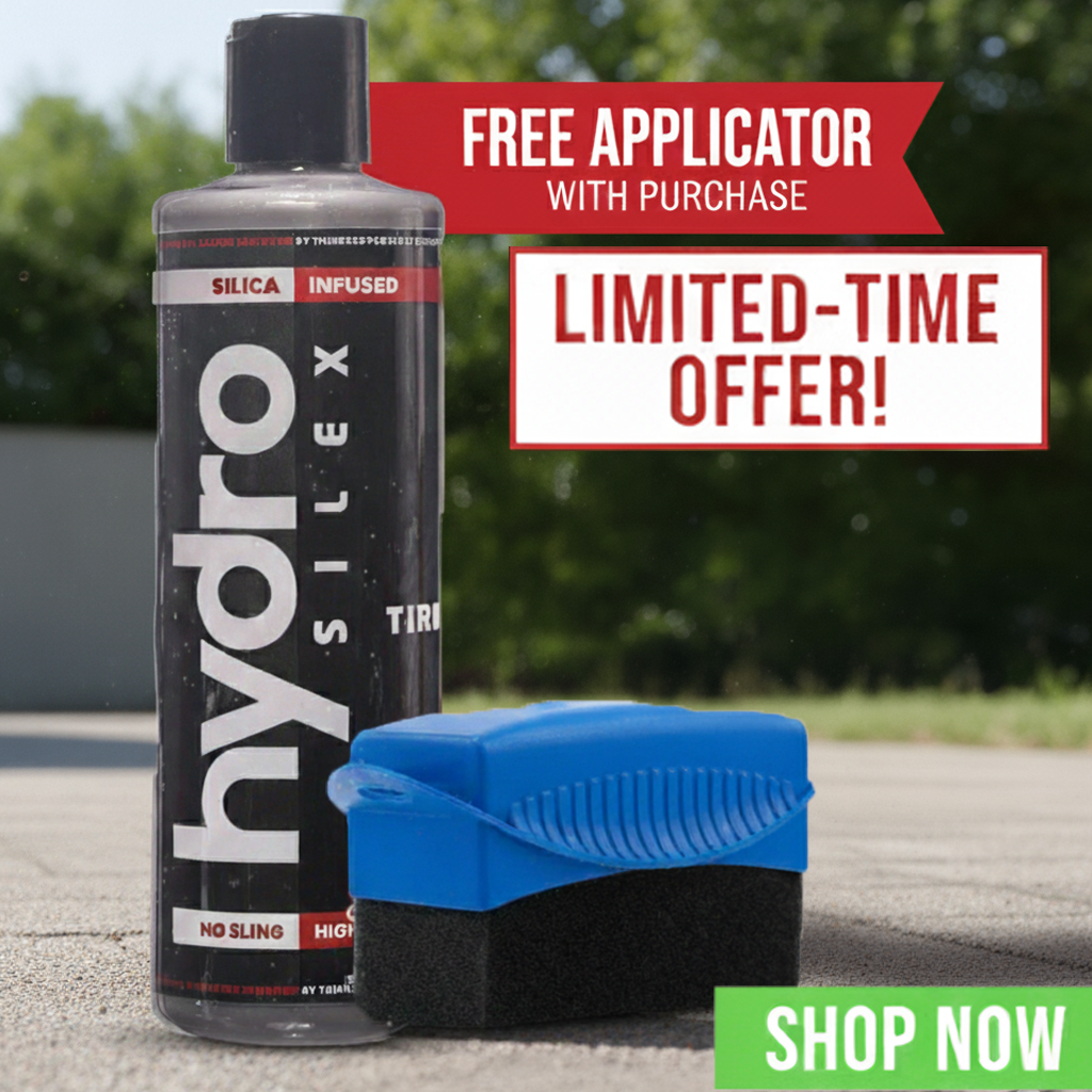 Hydrosilex Tire Shine and Conditioner + FREE Foam Applicator